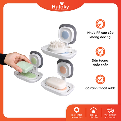 Khay xà bông dán tường - Xanh lá