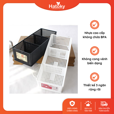 Khay nhựa 3 ngăn SANADA - Giải pháp tối ưu cho không gian gọn gàng