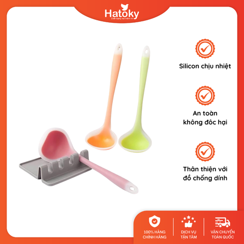 Muỗng múc silicon cao cấp 3895 - Xanh