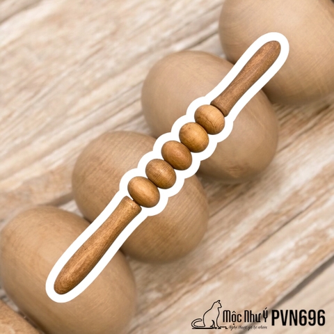 Lăn massage (bụng, đùi, toàn thân) gỗ Bách Xanh