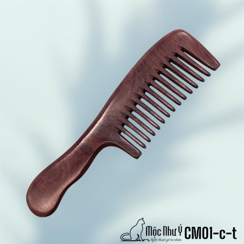 Lược răng thưa gỗ Cẩm