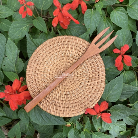 Dĩa ăn gỗ Nhãn xuất khẩu