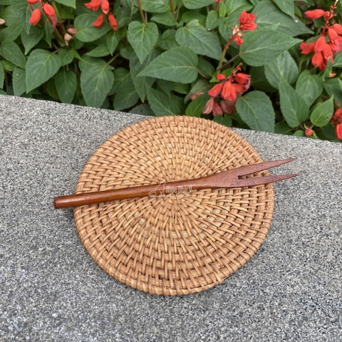 Dĩa ăn gỗ Nhãn xuất khẩu