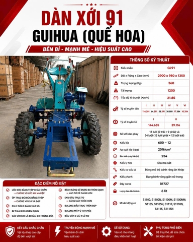 Máy kéo cầm tay  GL91 hiệu GUIHUA (Dàn số 91)