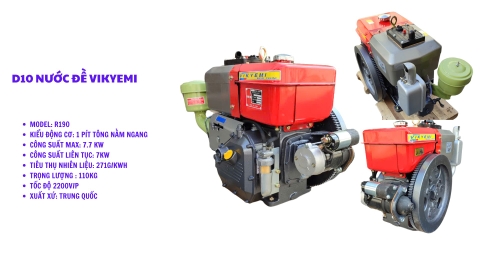 ĐỘNG CƠ D10 NƯỚC ĐỀ VIKYEMI