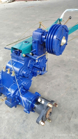 DÀN XỚI GL91 XÍCH PULY 3 RÃNH  ( Màu xanh)