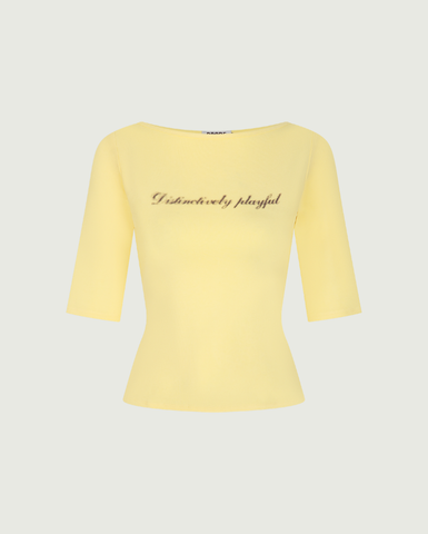 Contour Tee - Butter Yellow