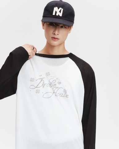 Pixel Raglan Paper Tee - Black