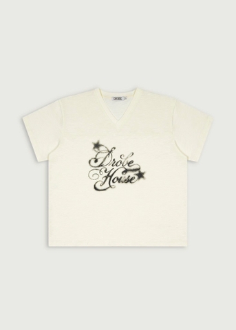 Faded Athleisure Tee - Cream