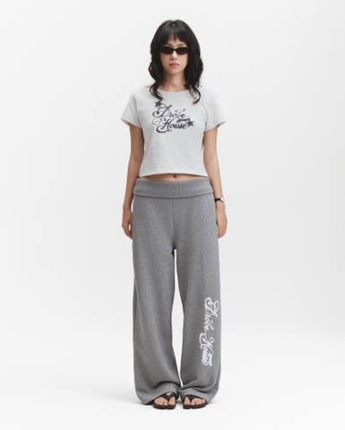 Faded Baby Tee - Melange White