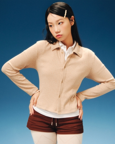 Essential Cardigan Shirt - Oatmeal