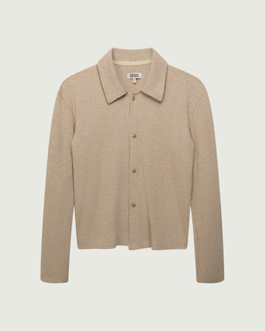 Essential Cardigan Shirt - Oatmeal