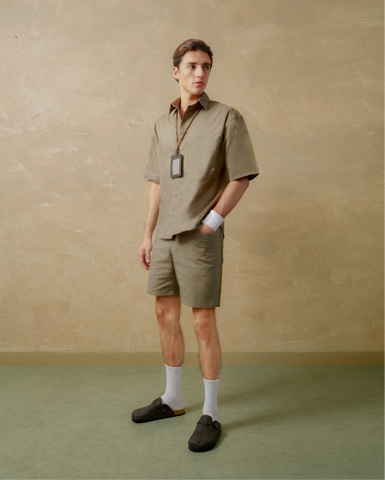 Uniform Straight Shorts - Olive