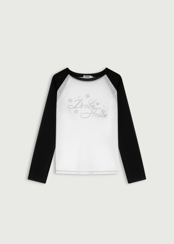 Pixel Raglan Paper Tee - Black