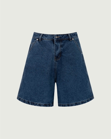 Star-Patch Denim Jorts - Classic Denim