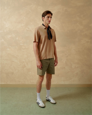 Scripted Laid-back Polo - Cafe