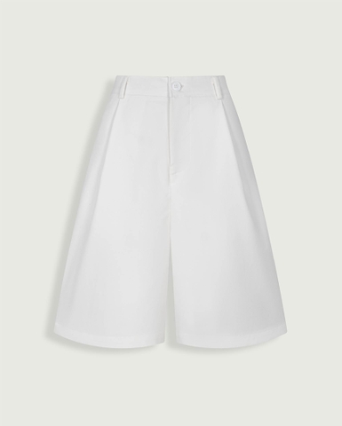 Essential Relaxed Khaki Shorts - Off-white