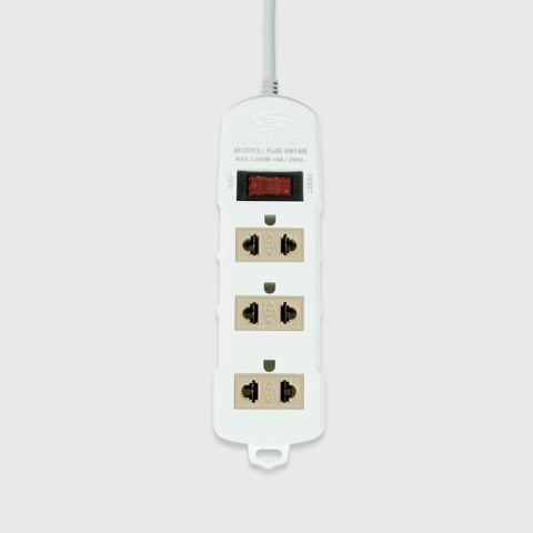 Ổ cắm điện Honjianda mã 09 - công suất tối đa 2.500W, dây dài 3m