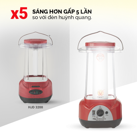 Đèn sạc tích điện Honjianda HJD-312