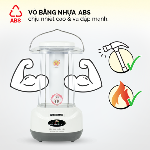 Đèn sạc tích điện Honjianda HJD-320