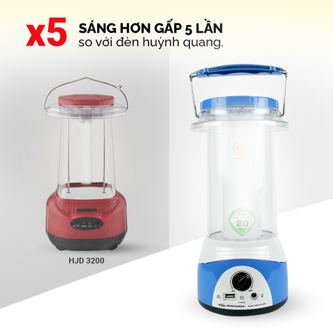 Đèn sạc tích điện Honjianda HJD-413