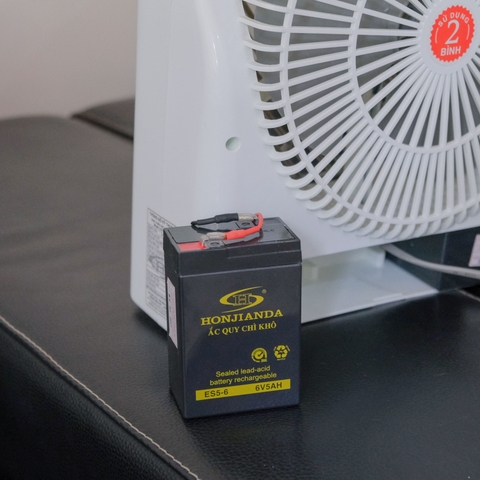 Bình ắc quy khô thay thế cho quạt sạc Honjianda