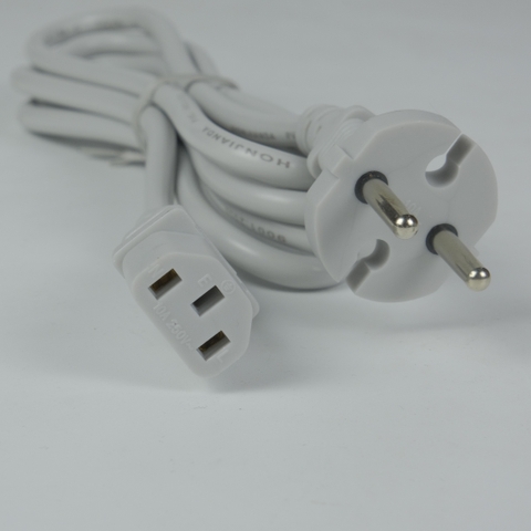 Dây nguồn NỒI CƠM ĐIỆN Honjianda - 2x0.75mm2, chịu tải 2500W, dây dài 2m