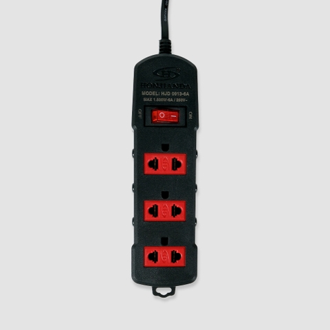 Ổ cắm điện Honjianda mã 09 - công suất tối đa 2.500W, dây dài 3m