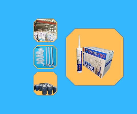 KEO SILICONE APPLODPRO – A500 MÀU TRẮNG SỮA, ĐEN (24 chai/Thùng)