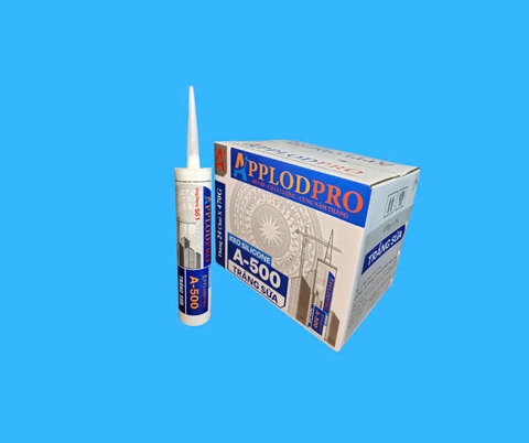 KEO SILICONE APPLODPRO – A500 MÀU TRẮNG SỮA, ĐEN (24 chai/Thùng)