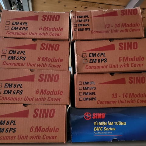 Tủ điện âm tường SINO 6 đường