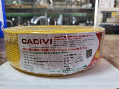 Cáp mềm Cadivi 2x1,5
