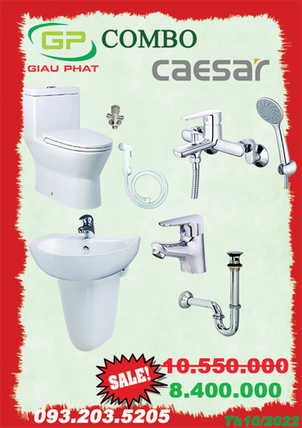 Combo thiết bị vệ sinh CAESAR