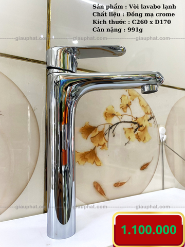 Vòi Lavabo Lạnh Gật Gù VL002 cao 30cm