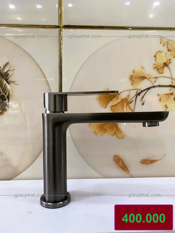 Vòi Lavabo Lạnh Gật Gù VL005 Nano Xám