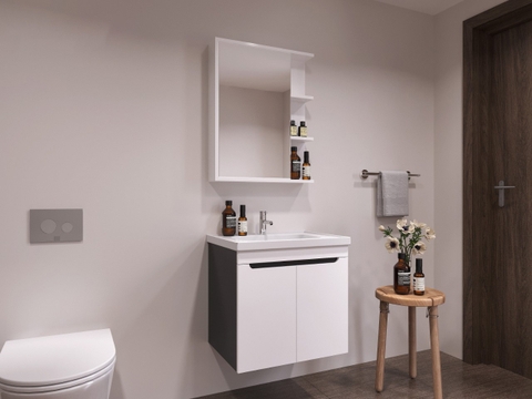 Tủ Lavabo Nhựa PVC Cao Cấp 600mm