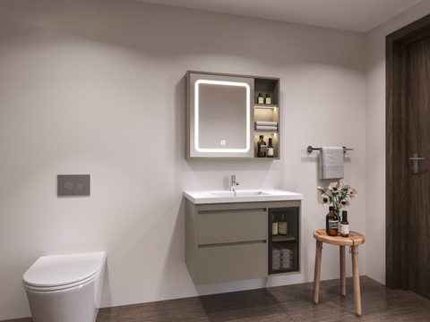 Tủ Lavabo Nhựa PVC Cao Cấp 800mm