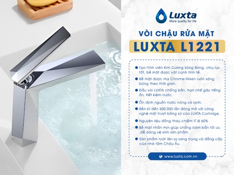 Vòi lavabo nóng lạnh LUXTA L1221