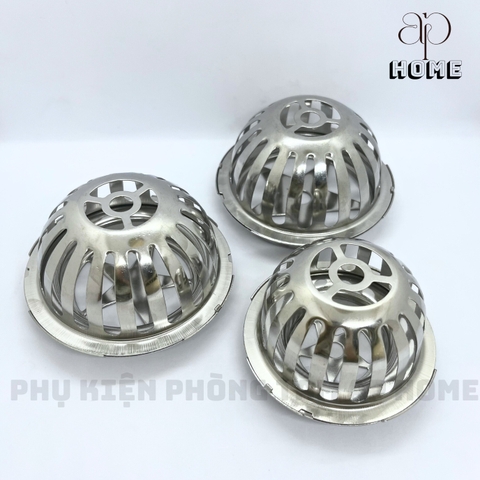 Quả cầu chắn rác ban công sân thượng CHU LAI INOX 304 Nhật bền đẹp dày dặn chắc chắn - Quả cầu phi 114