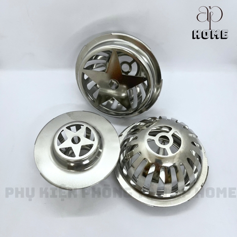 Quả cầu chắn rác ban công sân thượng CHU LAI INOX 304 Nhật bền đẹp dày dặn chắc chắn - Quả cầu phi 90