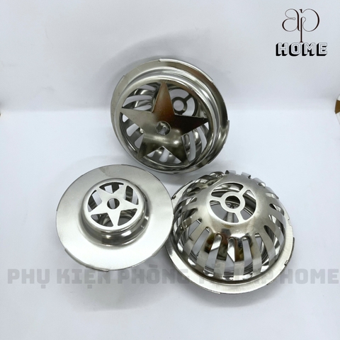 Quả cầu chắn rác ban công sân thượng CHU LAI INOX 304 Nhật bền đẹp dày dặn chắc chắn - Quả cầu phi 60