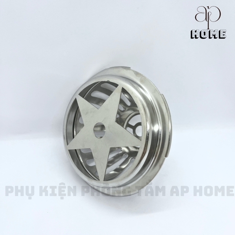 Quả cầu chắn rác ban công sân thượng CHU LAI INOX 304 Nhật bền đẹp dày dặn chắc chắn - Quả cầu phi 114