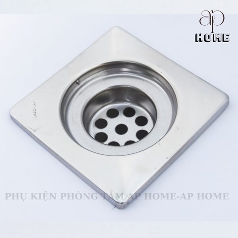 Cầu chắn rác ban công sân thượng bằng INOX - Cầu đế vuông phi 60
