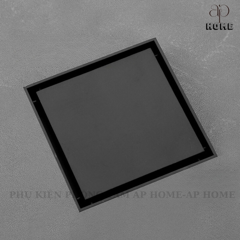 Phễu thoát sàn INOX đúc vuông ô gạch 10x10 và 12x12cm màu xám đen chống hôi chống côn trùng ĐEN 12x12,INOX lật lớn Ø90