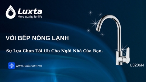 Vòi rửa chén Nóng Lạnh LUXTA L3206N