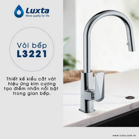 Vòi Rửa Chén Nóng Lạnh LUXTA L3221