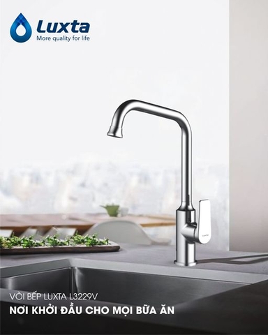 Vòi rửa chén Nóng Lạnh LUXTA L3229V