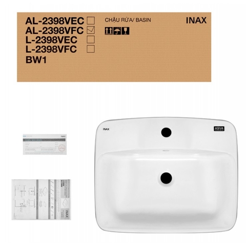 Lavabo Dương Vành INAX AL-2398V