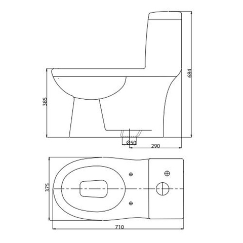 Bồn Cầu 1 Khối VIGLACERA BL5V (Nano Titan, PK2N, nắp êm V39M xả vanh) + Xịt VG826