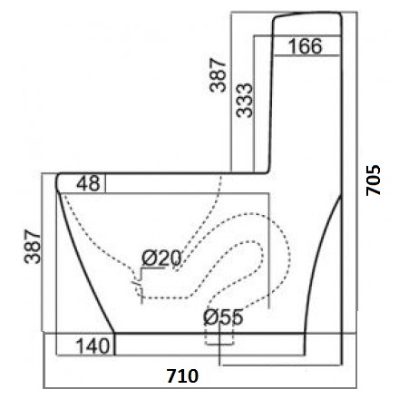 Bồn Cầu 1 Khối VIGLACERA V35M (Nano Titan, PK 2N, nắp êm V86, xả vanh) + Xịt VG826